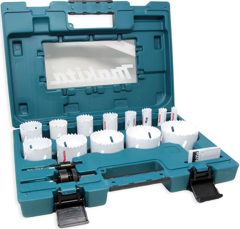 Kit De Serra Copo Bimetalica 16 Peças Maleta D-63993 Makita